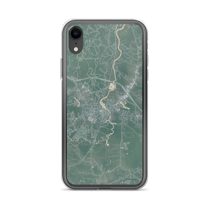 Custom iPhone XR Exeter New Hampshire Map Phone Case in Afternoon