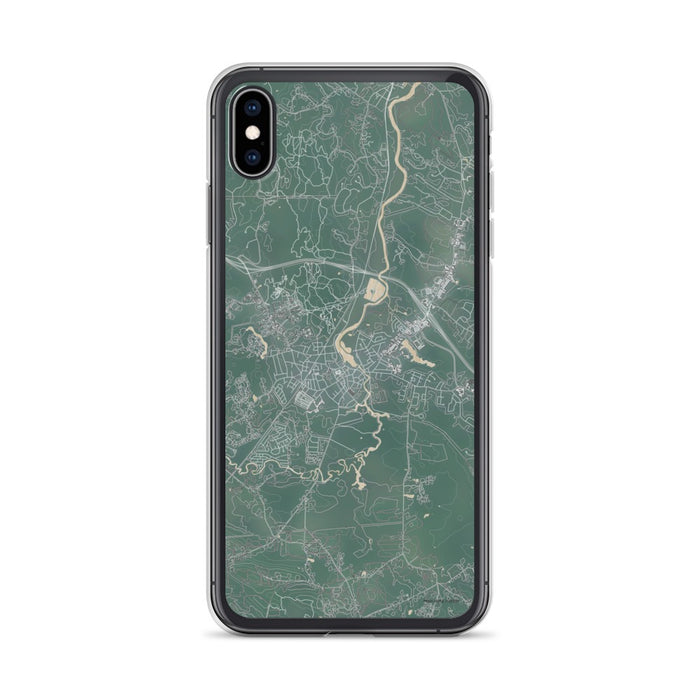Custom iPhone XS Max Exeter New Hampshire Map Phone Case in Afternoon