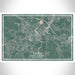 Exeter New Hampshire Map Print Landscape Orientation in Afternoon Style With Shaded Background