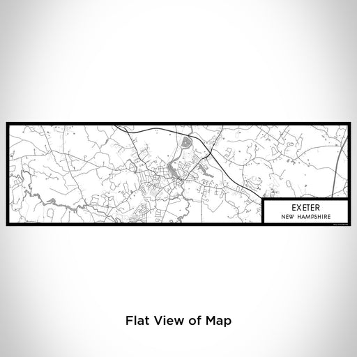 Flat View of Map Custom Exeter New Hampshire Map Enamel Mug in Classic