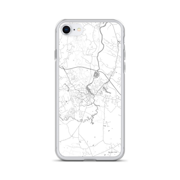 Custom iPhone SE Exeter New Hampshire Map Phone Case in Classic