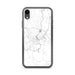 Custom iPhone XR Exeter New Hampshire Map Phone Case in Classic