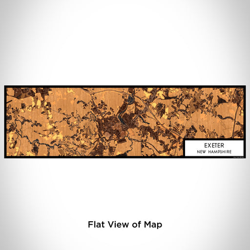 Flat View of Map Custom Exeter New Hampshire Map Enamel Mug in Ember