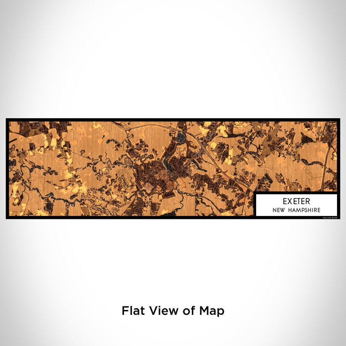 Flat View of Map Custom Exeter New Hampshire Map Enamel Mug in Ember