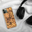 Custom Exeter New Hampshire Map Phone Case in Ember on Table with Black Headphones