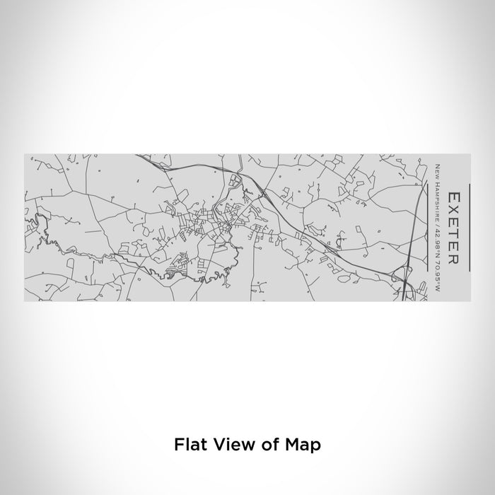 Rendered View of Exeter New Hampshire Map Engraving on 10oz Stainless Steel Insulated Cup with Sipping Lid
