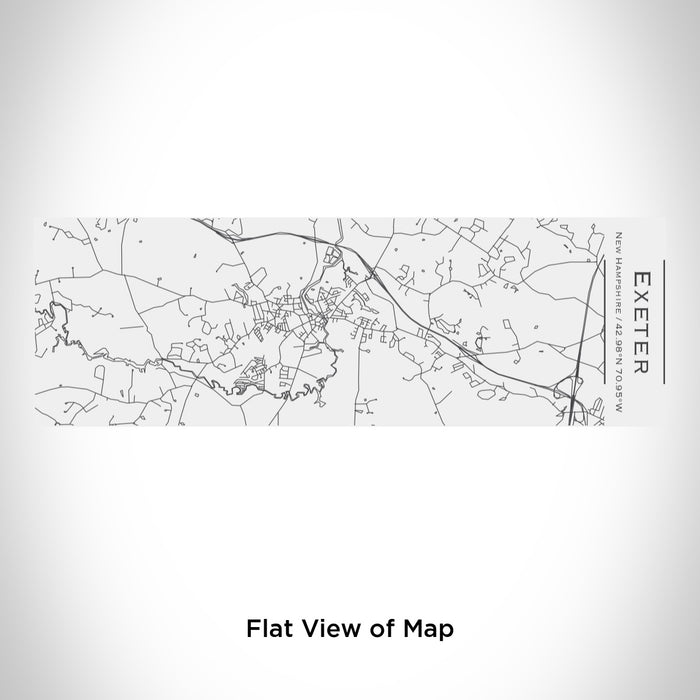 Rendered View of Exeter New Hampshire Map Engraving on 10oz Stainless Steel Insulated Cup with Sliding Lid in White