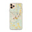 Custom iPhone 11 Pro Max Exeter New Hampshire Map Phone Case in Woodblock