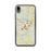 Custom iPhone XR Exeter New Hampshire Map Phone Case in Woodblock