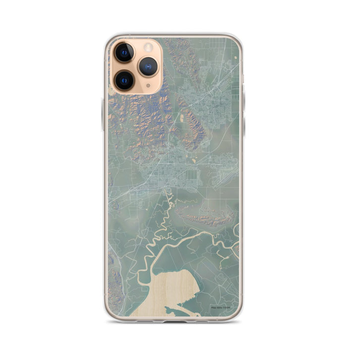 Custom iPhone 11 Pro Max Fairfield California Map Phone Case in Afternoon