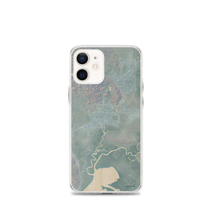 Custom iPhone 12 mini Fairfield California Map Phone Case in Afternoon