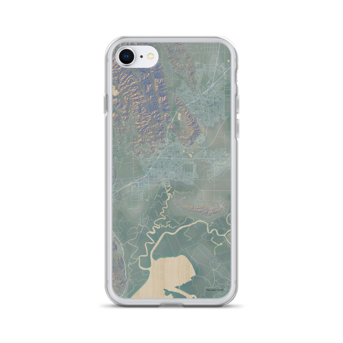 Custom iPhone SE Fairfield California Map Phone Case in Afternoon