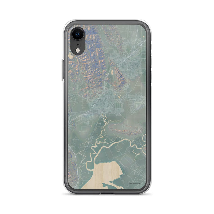 Custom iPhone XR Fairfield California Map Phone Case in Afternoon