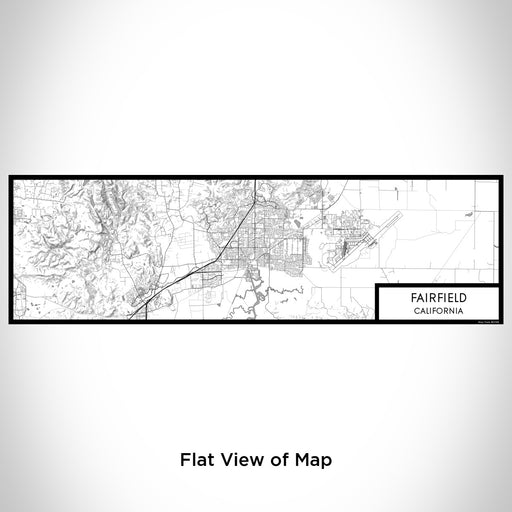 Flat View of Map Custom Fairfield California Map Enamel Mug in Classic