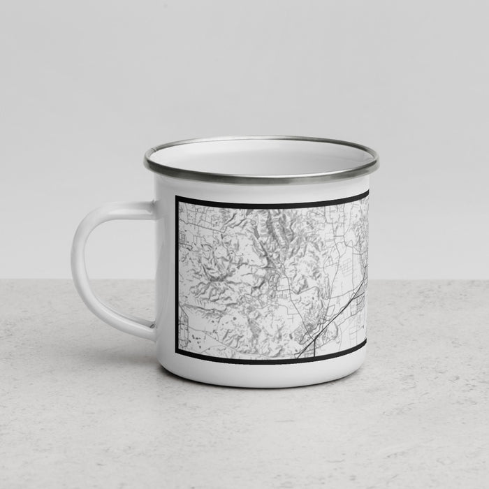 Left View Custom Fairfield California Map Enamel Mug in Classic