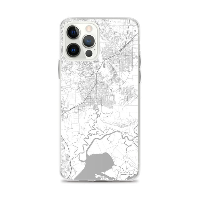 Custom iPhone 12 Pro Max Fairfield California Map Phone Case in Classic
