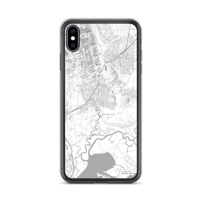 Custom iPhone XS Max Fairfield California Map Phone Case in Classic