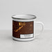 Right View Custom Fairfield California Map Enamel Mug in Ember