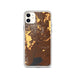 Custom iPhone 11 Fairfield California Map Phone Case in Ember