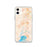 Custom iPhone 11 Fairfield California Map Phone Case in Watercolor