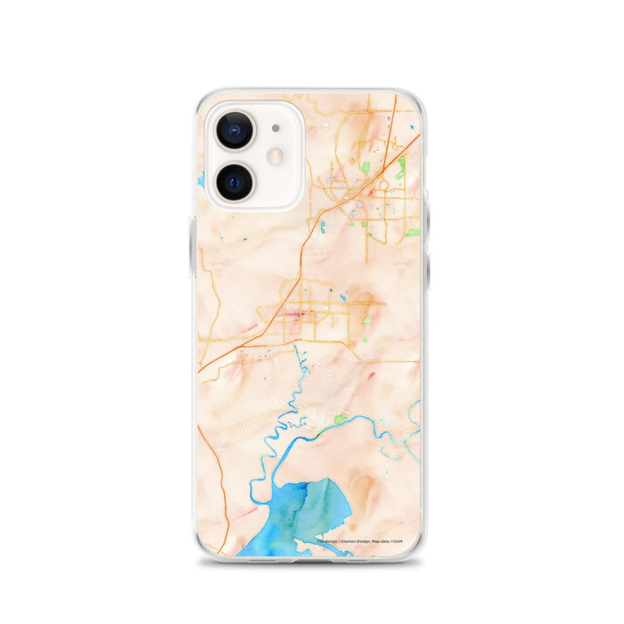 Custom iPhone 12 Fairfield California Map Phone Case in Watercolor