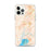 Custom iPhone 12 Pro Max Fairfield California Map Phone Case in Watercolor