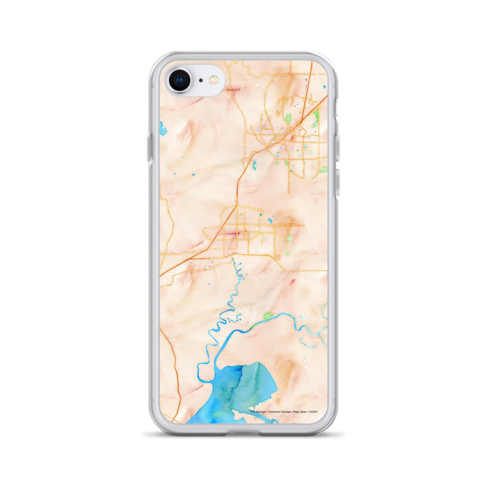 Custom iPhone SE Fairfield California Map Phone Case in Watercolor