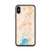 Custom iPhone X/XS Fairfield California Map Phone Case in Watercolor
