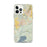 Custom iPhone 12 Pro Max Fairfield California Map Phone Case in Woodblock
