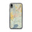 Custom iPhone XR Fairfield California Map Phone Case in Woodblock