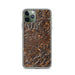 Custom iPhone 11 Pro Fairmont West Virginia Map Phone Case in Ember