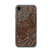 Custom iPhone XR Fairmont West Virginia Map Phone Case in Ember