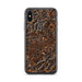 Custom iPhone X/XS Fairmont West Virginia Map Phone Case in Ember