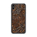 Custom iPhone XS Max Fairmont West Virginia Map Phone Case in Ember