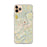 Custom iPhone 11 Pro Max Fairmont West Virginia Map Phone Case in Woodblock
