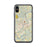 Custom iPhone X/XS Fairmont West Virginia Map Phone Case in Woodblock