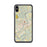 Custom iPhone XS Max Fairmont West Virginia Map Phone Case in Woodblock