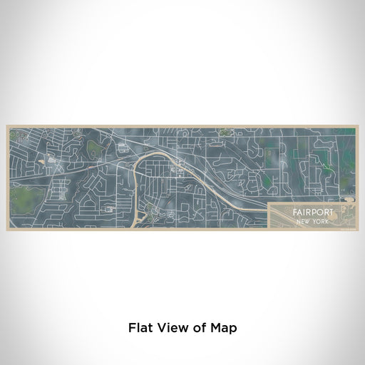 Flat View of Map Custom Fairport New York Map Enamel Mug in Afternoon