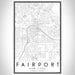 Fairport New York Map Print Portrait Orientation in Classic Style With Shaded Background