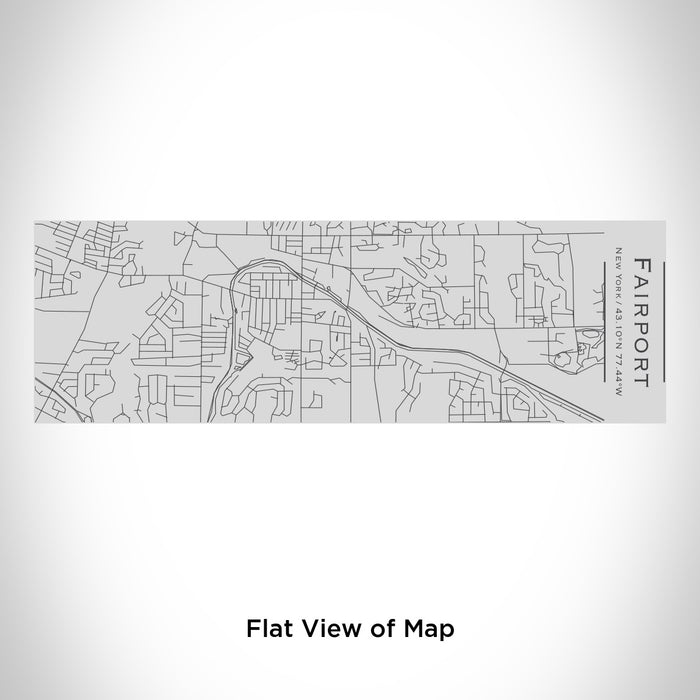 Rendered View of Fairport New York Map Engraving on 10oz Stainless Steel Insulated Cup with Sipping Lid
