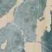 Fall River Massachusetts Map Print in Afternoon Style Zoomed In Close Up Showing Details