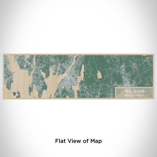 Flat View of Map Custom Fall River Massachusetts Map Enamel Mug in Afternoon