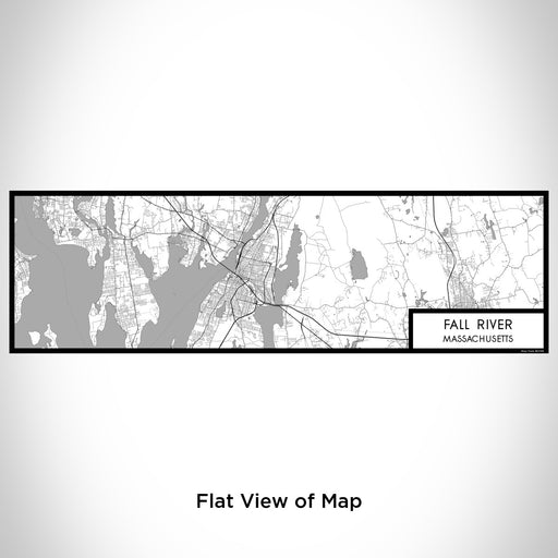 Flat View of Map Custom Fall River Massachusetts Map Enamel Mug in Classic