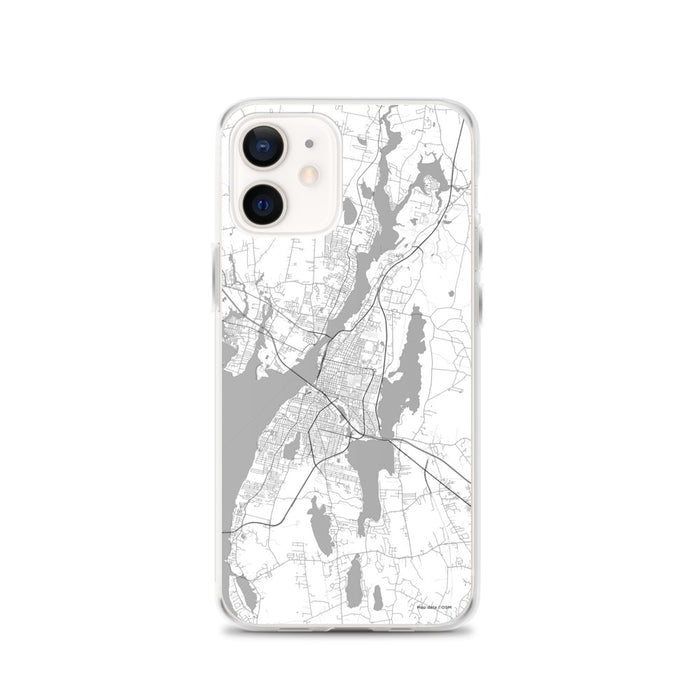 Custom Fall River Massachusetts Map iPhone 12 Phone Case in Classic