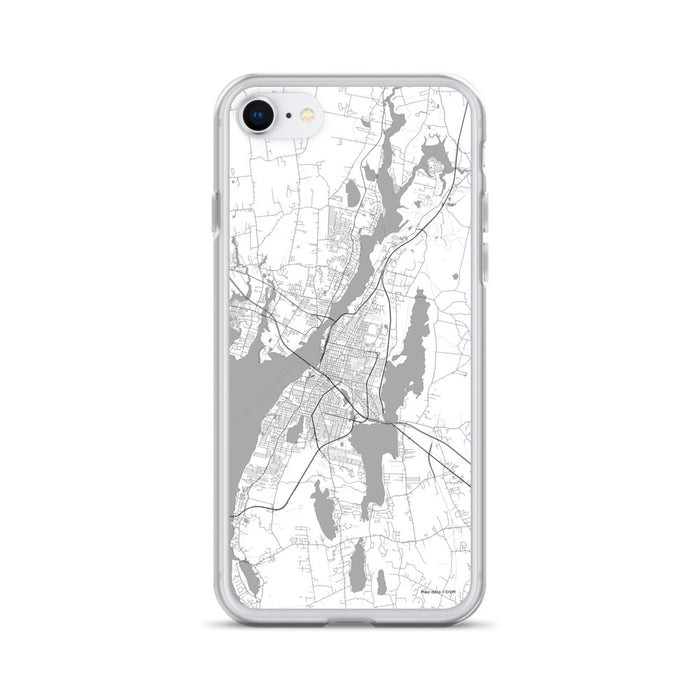 Custom Fall River Massachusetts Map iPhone SE Phone Case in Classic
