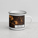 Right View Custom Fall River Massachusetts Map Enamel Mug in Ember