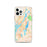 Custom Fall River Massachusetts Map iPhone 12 Pro Phone Case in Watercolor