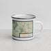 Right View Custom Fall River Massachusetts Map Enamel Mug in Woodblock