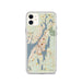 Custom Fall River Massachusetts Map Phone Case in Woodblock