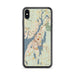 Custom Fall River Massachusetts Map Phone Case in Woodblock